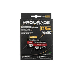 Prograde Digital MicroSDXC UHS-1 V30 128GB 2 Pack