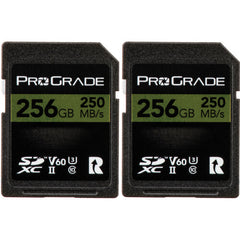 ProGrade Digital SDXC UHS-II V60 Memory Card (256GB), 2-Pack