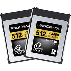 ProGrade Digital 512GB CFexpress 4.0 Memory Card, 2-Pack