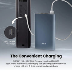 Digitek (DSL-30W RGB) Portable Handheld RGB LED Light Wand