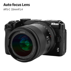 Meike APS-C 33mm 1.4 (Z Mount) For Nikon's Z cameras.