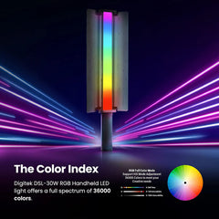 Digitek (DSL-30W RGB) Portable Handheld RGB LED Light Wand